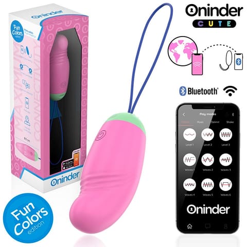 ⁨Oninder Cute - Love Pleasure 360° Vibrating-rotating Silicone Egg - Free Global App⁩ w sklepie Wasserman.eu