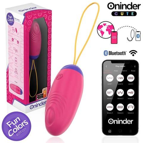 ⁨Oninder Cute - Love Pleasure Vibro-wave Tapping Silicone Egg - Free Global App⁩ w sklepie Wasserman.eu
