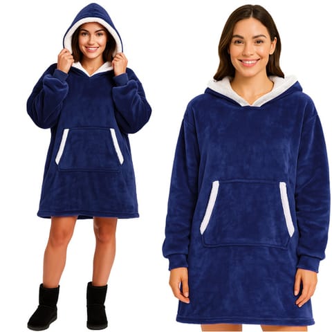 ⁨Bluza XXL - koc granatowy Ruhhy 26147⁩ w sklepie Wasserman.eu