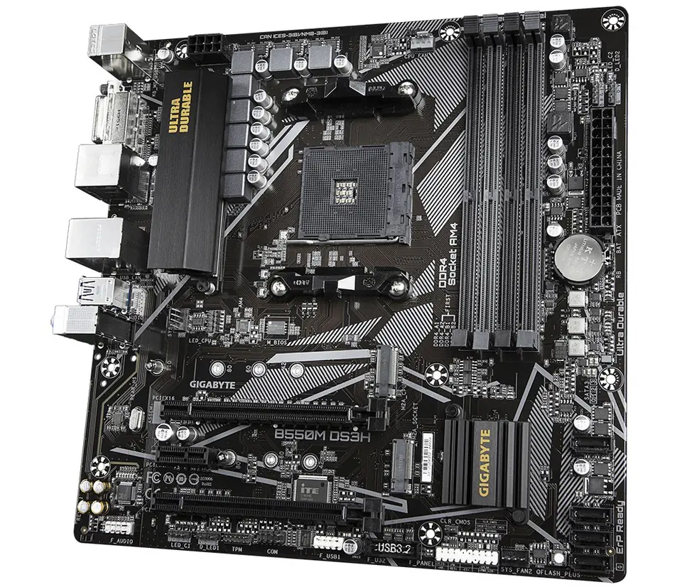 ⁨Gigabyte B550M DS3H Socket AM4 micro ATX AMD  B550⁩ at Wasserman.eu