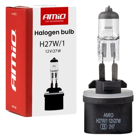 ⁨Żarówka halogenowa h27w/1 880 12v 27w pg13 amio-04512⁩ w sklepie Wasserman.eu