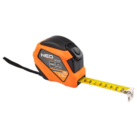 ⁨Miara zwijana stalowa 7.5 m x 25 mm, calowa⁩ w sklepie Wasserman.eu