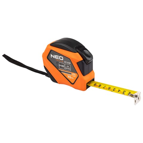 ⁨Miara zwijana stalowa 10 m x 25 mm, calowa⁩ w sklepie Wasserman.eu