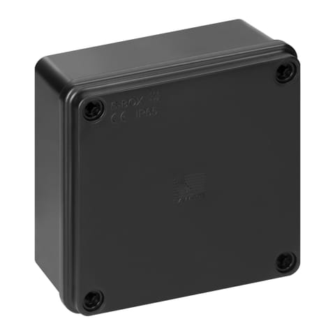 ⁨Puszka hermetyczna 100x100x50, bez dławików, czarna, bezhalogenowa, odporna na UV, IP65⁩ w sklepie Wasserman.eu