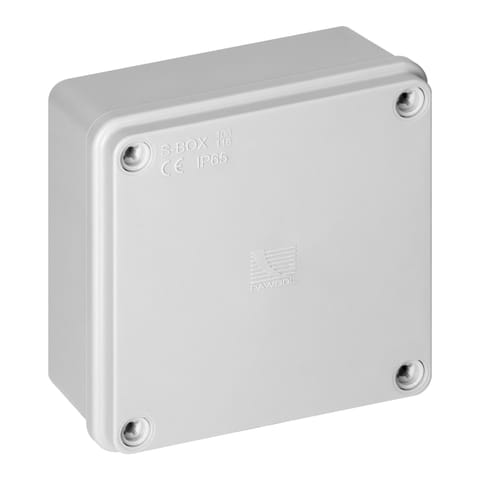 ⁨Puszka hermetyczna 100x100x50, bez dławików, szara, bezhalogenowa, IP65⁩ w sklepie Wasserman.eu