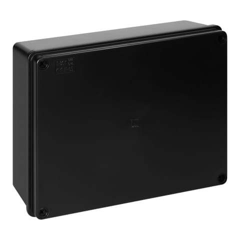 ⁨Puszka hermetyczna 240x190x90, bez dławików, czarna, bezhalogenowa, odporna na UV, IP65⁩ w sklepie Wasserman.eu