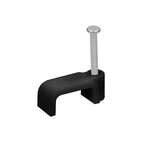 ⁨Uchwyt kablowy płaski na kabel YDYp 3x1,5mm2, 10x6mm, czarny, 25 szt.⁩ w sklepie Wasserman.eu