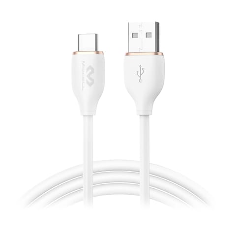 ⁨Kabel USB-A - USB-C Miccell VQ-D09, 3A, 1,5m, biały⁩ w sklepie Wasserman.eu