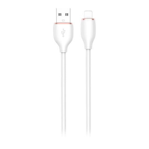 ⁨Kabel USB-A - Lightning Miccell VQ-D09, 3A, 1,5m, biały⁩ w sklepie Wasserman.eu