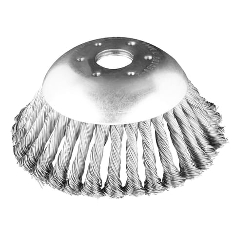 ⁨Szczotka druciana do kosy spalinowej 150 x 25,4 mm, twarda, druty splątane⁩ w sklepie Wasserman.eu