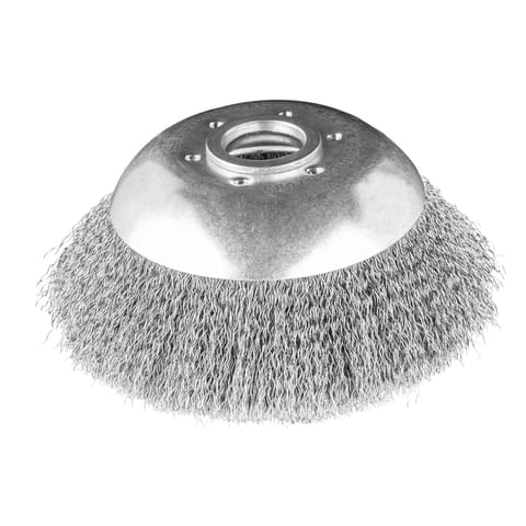 ⁨Szczotka druciana do kosy spalinowej 150 x 25,4 mm, miękka, druty falowane⁩ w sklepie Wasserman.eu