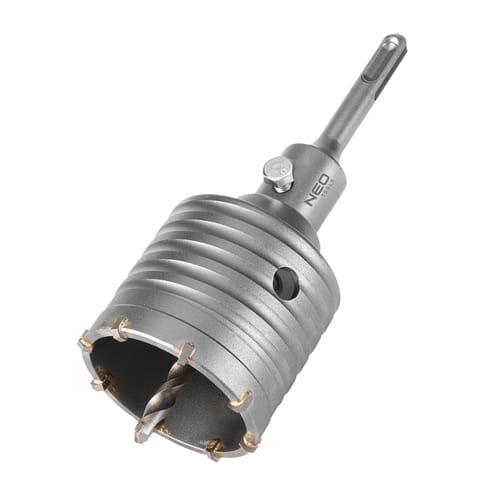 ⁨Otwornica widiowa 65mm z adapterem SDS+ oraz wiertłem pilotującym⁩ w sklepie Wasserman.eu