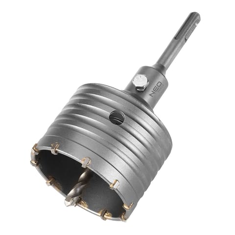 ⁨Otwornica widiowa 80mm z adapterem SDS+ oraz wiertłem pilotującym⁩ w sklepie Wasserman.eu