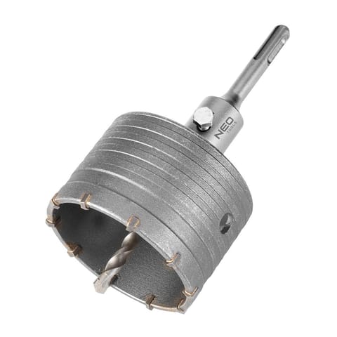 ⁨Otwornica widiowa 85mm z adapterem SDS+ oraz wiertłem pilotującym⁩ w sklepie Wasserman.eu