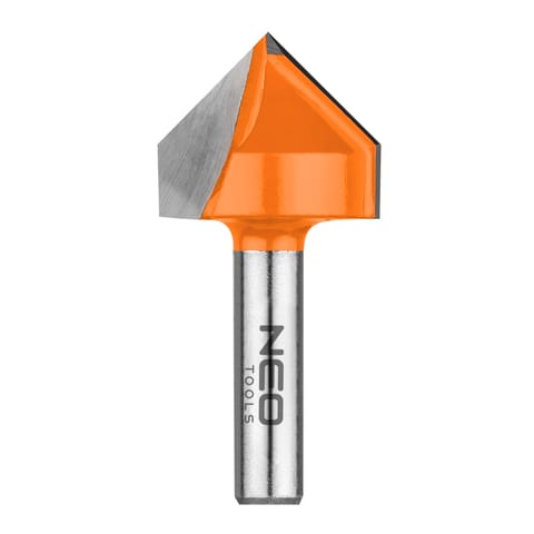 ⁨Frez do rowków typu V, TCT, 25.4 x 25.4 mm, trzpień 8 mm⁩ w sklepie Wasserman.eu