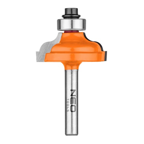 ⁨Frez kształtowy z łożyskiem, zaokrąglający, TCT, 32 x 12.9 mm, trzpień 6 mm⁩ w sklepie Wasserman.eu