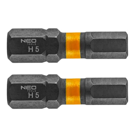 ⁨Bity udarowe HEX5 x 25 mm, 2 szt.⁩ w sklepie Wasserman.eu