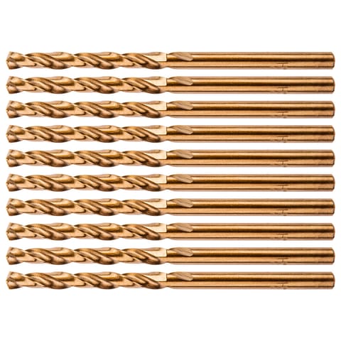 ⁨Wiertła do metalu HSS-Co 4.0 mm, 10 szt.⁩ w sklepie Wasserman.eu