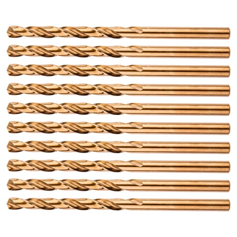 ⁨Wiertła do metalu HSS-Co 4.8 mm, 10 szt.⁩ w sklepie Wasserman.eu