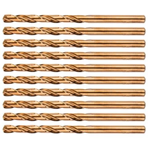 ⁨Wiertła do metalu HSS-Co 5.0 mm, 10 szt.⁩ w sklepie Wasserman.eu