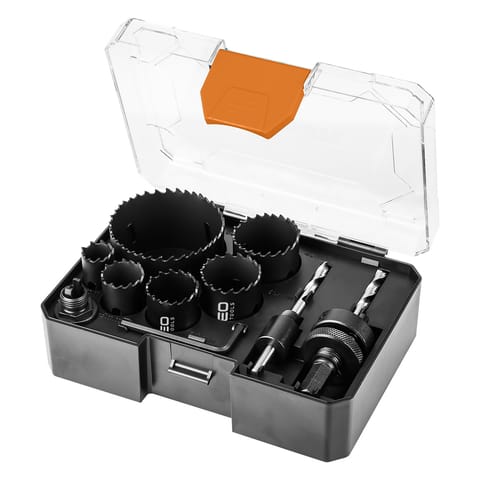 ⁨Otwornice bi-metalowe Co8% (19, 25, 30, 35, 40, 68 mm), zestaw 9 el.⁩ w sklepie Wasserman.eu