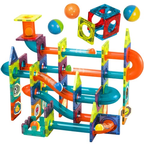 ⁨Klocki magnetyczne - tor kulkowy 96el. 26468⁩ w sklepie Wasserman.eu