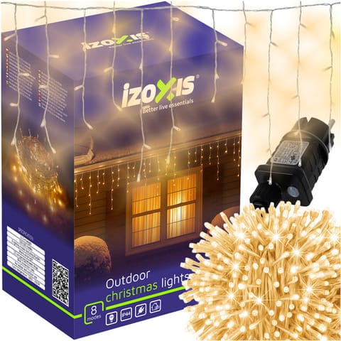 ⁨Lampki zew. 500LED 22,5m ciepły biały Izoxis 23223⁩ w sklepie Wasserman.eu
