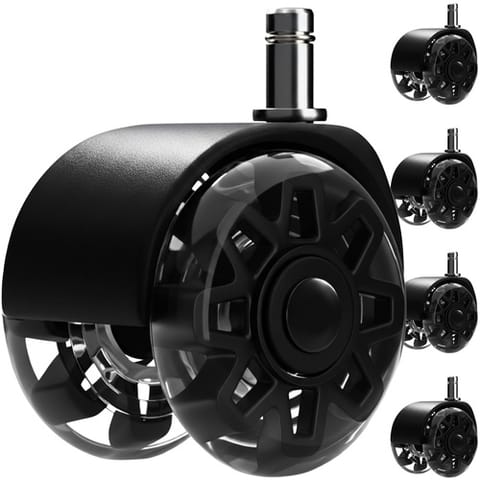 ⁨Kółka do fotela obrotowego czarne 5szt. Ruhhy26294⁩ w sklepie Wasserman.eu