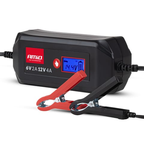 ⁨Prostownik cyfrowy std gel agm wet max 4a 6v 12v amio-04523⁩ w sklepie Wasserman.eu