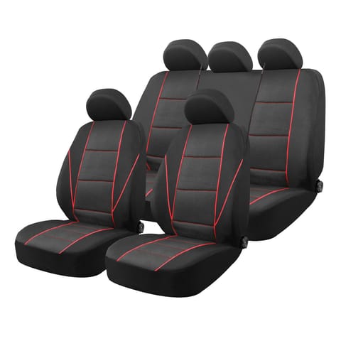 ⁨Pokrowce samochodowe na fotele uniwersalne przód tył komplet sc17 amio-04617⁩ w sklepie Wasserman.eu