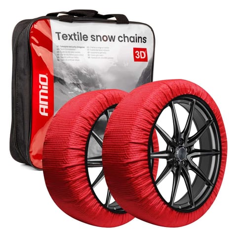 ⁨Łańcuchy śniegowe tekstylne 3d 2szt. rozmiar l en16662-1 önorm v5121 amio-04509⁩ w sklepie Wasserman.eu