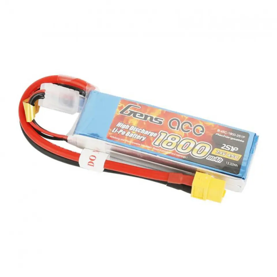 1800mAh 7.4V 45C XT60 Gens Ace w sklepie Wasserman.eu