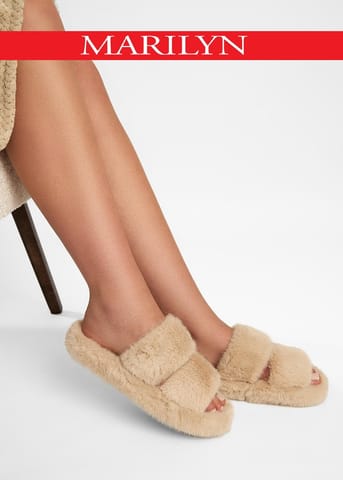 ⁨Kapcie Marilyn Poupee Comfort (kolor Beige, rozmiar 36-37)⁩ w sklepie Wasserman.eu