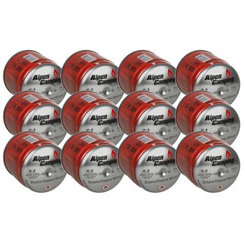 ⁨12x KARTUSZ GAZOWY NABÓJ 400ml DO PALNIKA KUCHENKI⁩ w sklepie Wasserman.eu