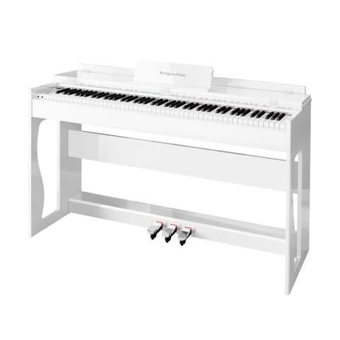 ⁨Pianino cyfrowe Kruger&Matz KMDP-135 , kolor biały połysk⁩ w sklepie Wasserman.eu