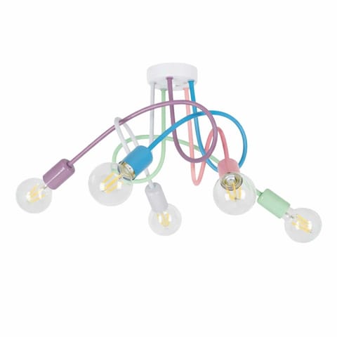 ⁨ZD74P Nowoczesna lampa żyrandol 5 pastelowy⁩ w sklepie Wasserman.eu