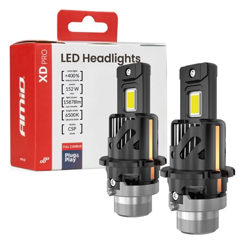 ⁨Żarówki samochodowe led xd pro d4s d4r full canbus amio-04682⁩ w sklepie Wasserman.eu