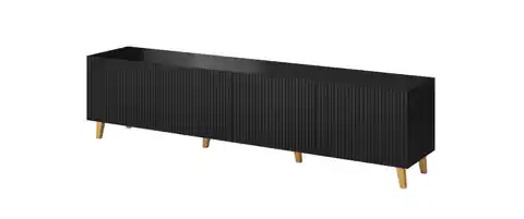 ⁨Cama RTV cabinet PAFOS 200x42x52 Black matt⁩ at Wasserman.eu