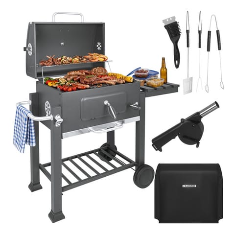 ⁨Grill ogrodowy z pokrywą 116x55x110cm Kaminer⁩ w sklepie Wasserman.eu