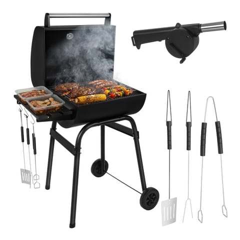⁨Grill ogrodowy z pokrywą 82x51x117cm Kaminer⁩ w sklepie Wasserman.eu