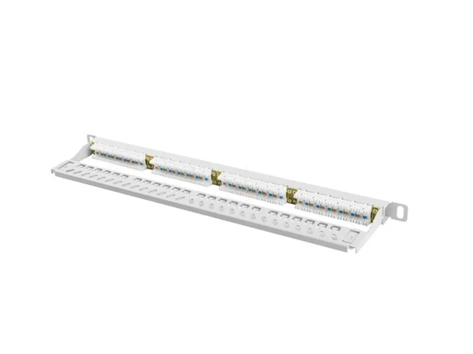 ⁨LANBERG PATCH PANEL 24 PORT 0.5U CAT.6 UTP GRAY⁩ at Wasserman.eu