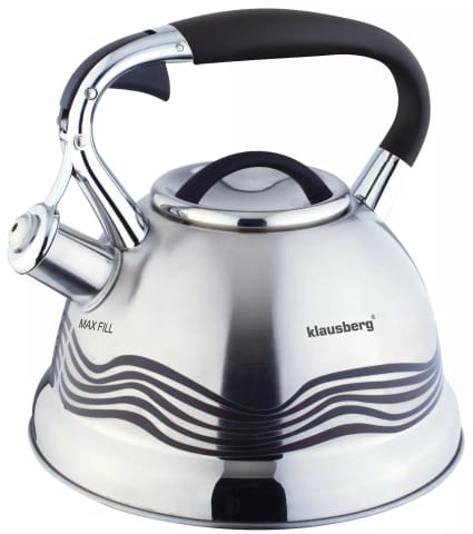 ⁨Czajnik tradycyjny, 3l inox klausberg⁩ w sklepie Wasserman.eu