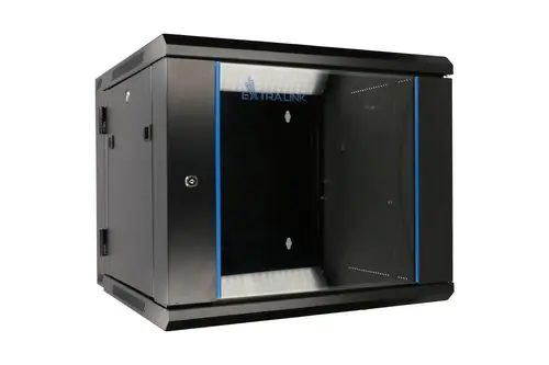 Extralink - szafka wisząca 19" 12U 600x600 AZH Czarna w sklepie Wasserman.eu
