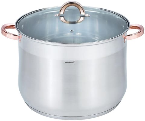 ⁨Garnek stalowy z pokrywą, 18.7l, śr.32cm, klausberg, kb-7797⁩ w sklepie Wasserman.eu