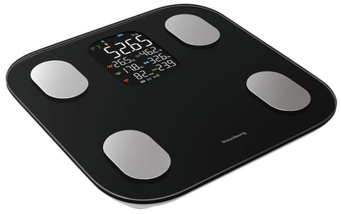 ⁨Waga łazienkowa, elektroniczna, z analizatorem składu ciała, czarna, klausberg, kb-7854⁩ w sklepie Wasserman.eu