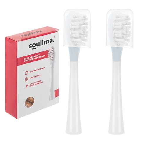 ⁨Końcówka do szczoteczki biała 2szt. Soulima 26929⁩ w sklepie Wasserman.eu