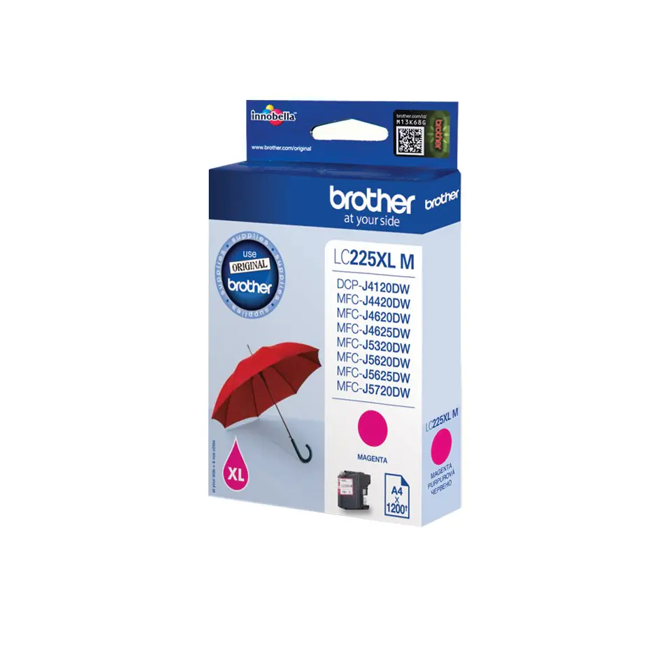 ⁨Brother LC-225XLM ink cartridge 1 pc(s) Original Magenta⁩ at Wasserman.eu