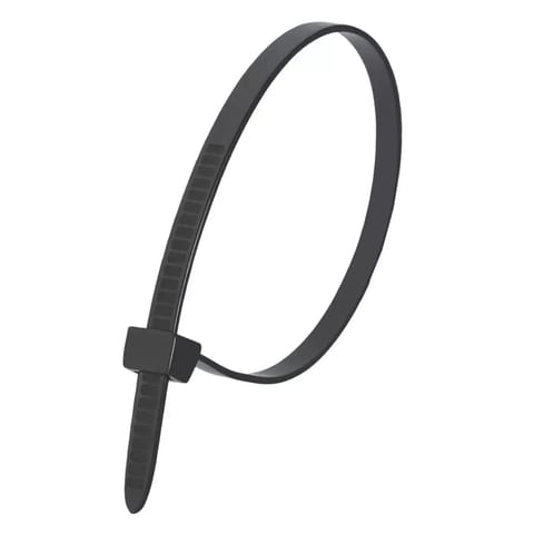 ⁨Nylonowe opaski zaciskowe czarne 2,5x100mm (100szt.)⁩ w sklepie Wasserman.eu