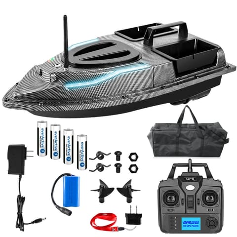 ⁨Łódka Zanętowa Flytec V900 RC GPS 2 Podajniki 1500g Zasięg 500m Pilot TORBA⁩ w sklepie Wasserman.eu