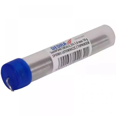 ⁨Lut z topnikiem 1,0mm fiolka 10g sn60pb40 sw26/3/2,5%⁩ w sklepie Wasserman.eu